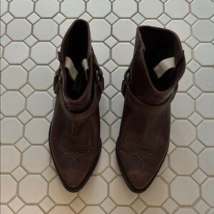 Brown Leather Ankle Boots